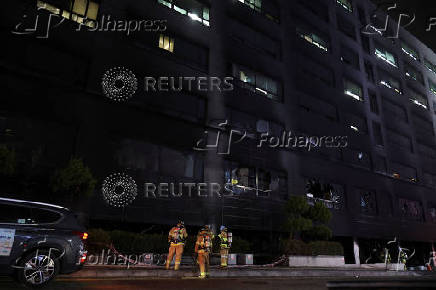 Fire in a building, in Seongnam