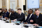 Submission of the report of the Cameroon memorial commission at the Elysee Palace in Paris