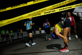 Venezuelans participate in the 9th CAF Caracas Marathon 2025, in Caracas