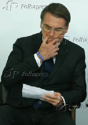 Bolsonaro em cerimnia de assinatura de contratos de concesso de transmisso de energia