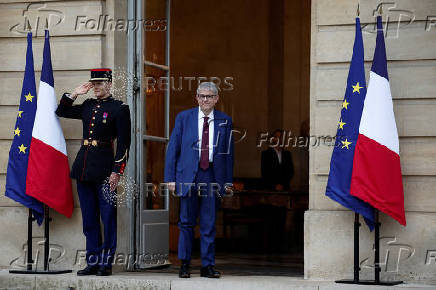 Meeting of the newly-named French government at Matignon in Paris