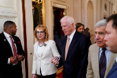 U.S. President Biden and VP Harris deliver remarks on gun violence, at the White House