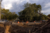 Aftermath of Hurricane Helene in North Carolina