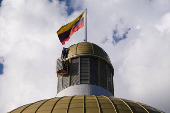 FILE PHOTO: Members of the National Assembly attend a session in Caracas