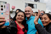 Presidential candidate Luisa Gonzalez of the Revolucion Ciudadana party launches her campaign for the February 2025 election, in Quito