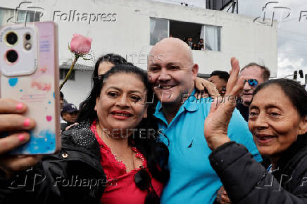 Presidential candidate Luisa Gonzalez of the Revolucion Ciudadana party launches her campaign for the February 2025 election, in Quito