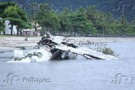 Aeronave de pequeno porte cai em Ubatuba (SP)