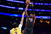 NBA: Miami Heat at Los Angeles Lakers