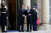 French President Macron meets Germany's Chancellor Scholz in Paris