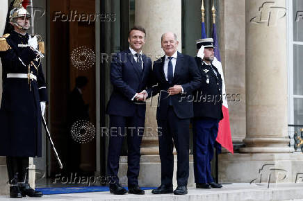 French President Macron meets Germany's Chancellor Scholz in Paris