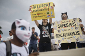 Sociedad civil panamea protesta por fallo sobre mina Cobre