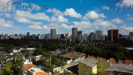 Vista do bairro de Pinheiros, na zona oeste, prximo  av. Rebouas, em SP 