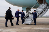 U.S. President Joe Biden departs from Joint Base Andrews en route to New York