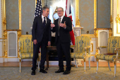 US Secretary Of State Meets The UK Prime Minister