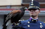 Military parade to celebrate the Independence Day hosted by President Lopez Obrador, in Mexico City