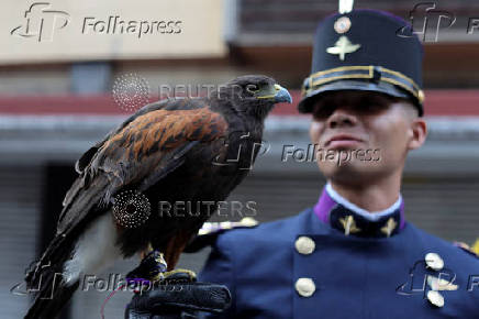 Military parade to celebrate the Independence Day hosted by President Lopez Obrador, in Mexico City