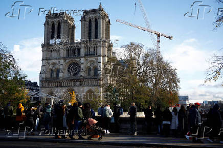 The Notre-Dame de Paris cathedral before its reopening