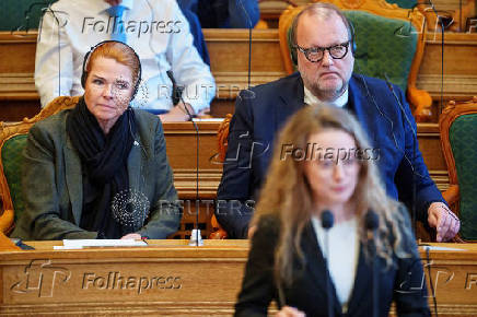 Extended question time in the Folketing chamber, in Copenhagen