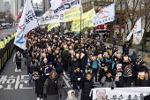 Protest in Seoul calling for the impeachment of South Korea's President Yoon