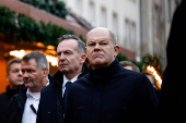 German Chancellor Scholz visits the site of Christmas market attack, in Magdeburg