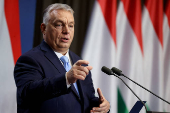 Hungarian Prime Minister Viktor Orban holds an international press conference in Budapest