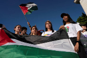 Cubans held rally in support of the Palestinian people and American students in Havana