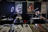 Tatuadores de todo el continente exhiben su arte en Guatemala