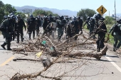 La Polica desbloquea la carretera tomada por 'evistas' en la regin ms grande Bolivia