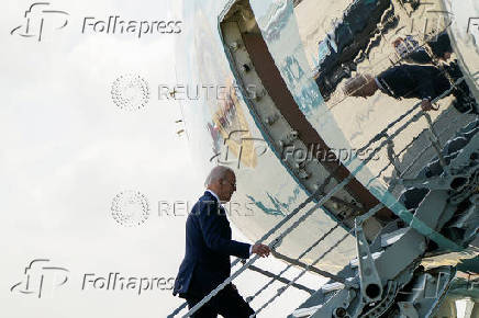 U.S. President Joe Biden departs Luanda International Airport in Luanda