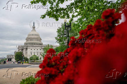 View of the U.S. Capitol prior vote on $95 billion in security assistance to Ukraine