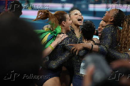 Atletas do Brasil festejam o Bronze em Paris