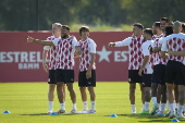 El Girona FC prepara su partido ante el Pars Saint-Germain