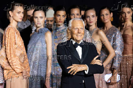 Giorgio Armani hosts runway show in New York