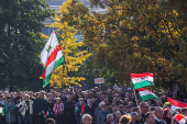 Celebrations of the 68th anniversary of the Hungarian Uprising of 1956, in Budapest