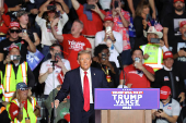 Republican presidential nominee and former U.S. President Donald Trump campaigns in Henderson