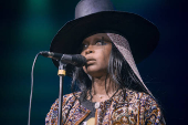 Cantora Erykah Badu faz show em So Paulo