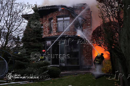 Aftermath of a Russian missile strike in Dnipro