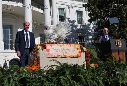 U.S. President Biden pardons the ThanksgivingTurkeys during the annual ceremony at the White House in Washington