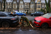 Storm Darragh hits Britain