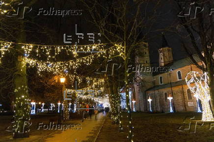 'Gardens of Light' Christmas illumination in Plock