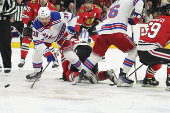 NHL: New York Rangers at Chicago Blackhawks