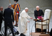 Pope Francis leads Wednesday's general audience in Vatican City