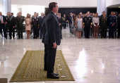 Bolsonaro durante cerimnia de cumprimentos aos oficiais-generais recm-promovidos