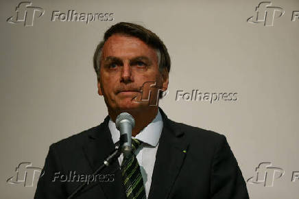 Jair Bolsonaro durante seminrio sobre combate a corrupo