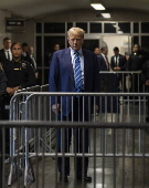 Former US President Trump attends hush money criminial trial
