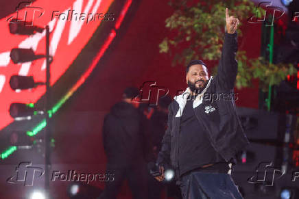 DJ Khaled durante o Global Citizen Festival no Central Park