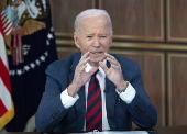 US President Biden receives a briefing on Hurricane Milton