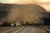 Volcano eruption near Grindavik