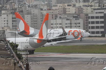 Manh com garoa no aeroporto de Congonhas