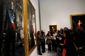 Presentation of Annie Leibovitz portraits of Spain's King Felipe and Queen Letizia, in Madrid